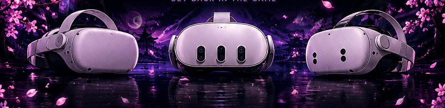 Meta Quest headset models for Quest 2, Quest 3, and Quest 3S